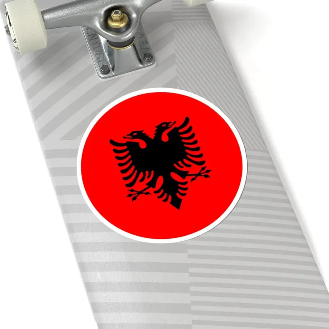 Roundel of Albania national flag (Albania) STICKER Vinyl Kiss-Cut Decal - The Sticker Space