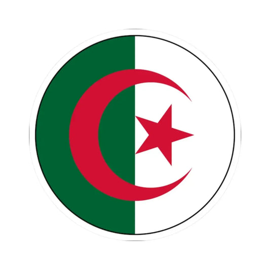 Roundel of Algeria (Algeria) STICKER Vinyl Kiss-Cut Decal 2 Inch White - The Sticker Space
