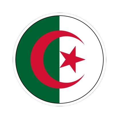 Roundel of Algeria (Algeria) STICKER Vinyl Kiss-Cut Decal 4 Inch White - The Sticker Space