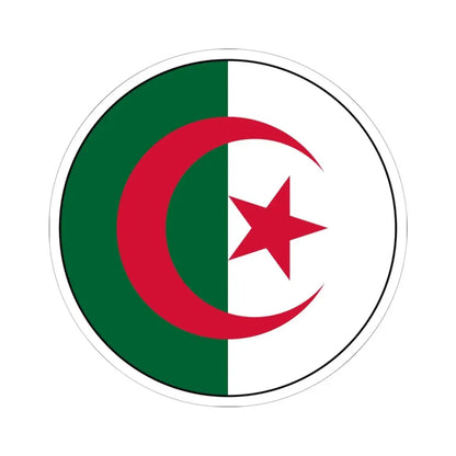 Roundel of Algeria (Algeria) STICKER Vinyl Kiss-Cut Decal 6 Inch White - The Sticker Space