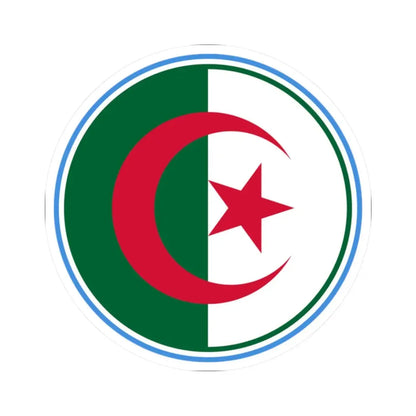 Roundel of Algeria  Type 2 (Algeria) STICKER Vinyl Kiss-Cut Decal 2 Inch White - The Sticker Space