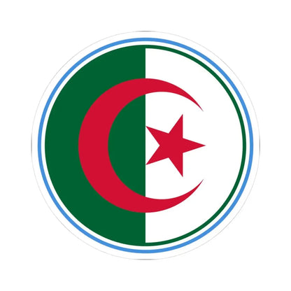 Roundel of Algeria  Type 2 (Algeria) STICKER Vinyl Kiss-Cut Decal 3 Inch White - The Sticker Space
