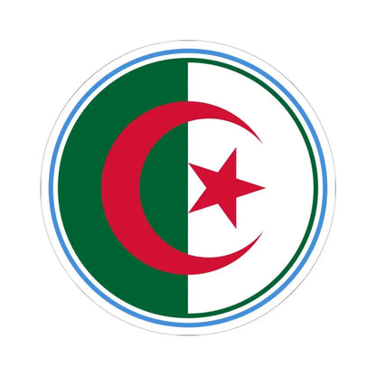 Roundel of Algeria  Type 2 (Algeria) STICKER Vinyl Kiss-Cut Decal 6 Inch White - The Sticker Space