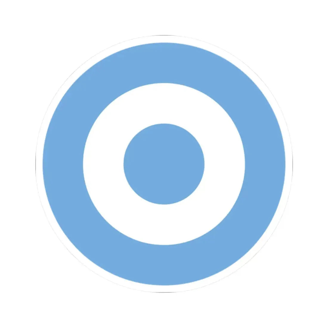 Roundel of Argentina (Argentina) STICKER Vinyl Kiss-Cut Decal 2 Inch White - The Sticker Space
