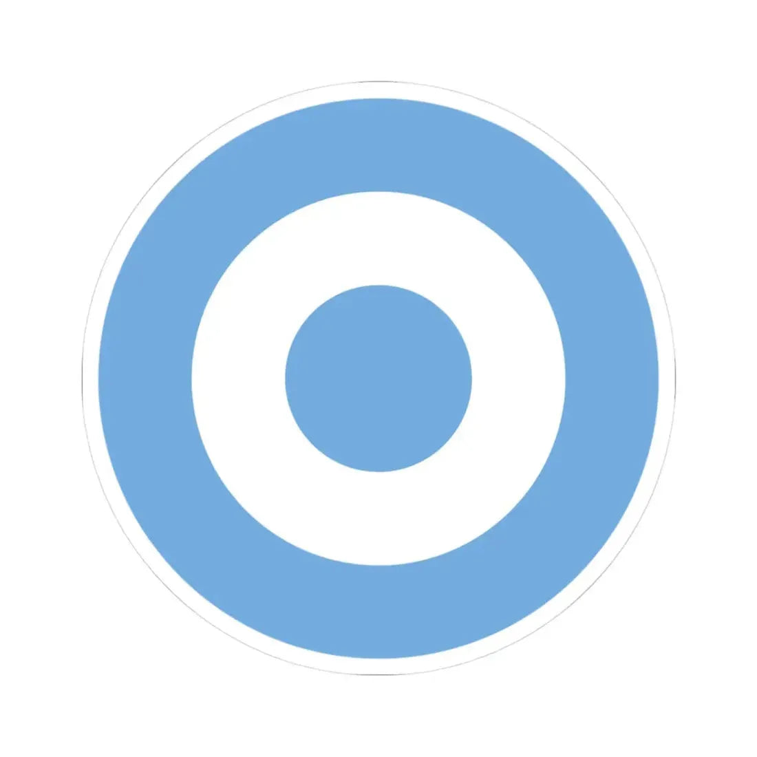 Roundel of Argentina (Argentina) STICKER Vinyl Kiss-Cut Decal 3 Inch White - The Sticker Space