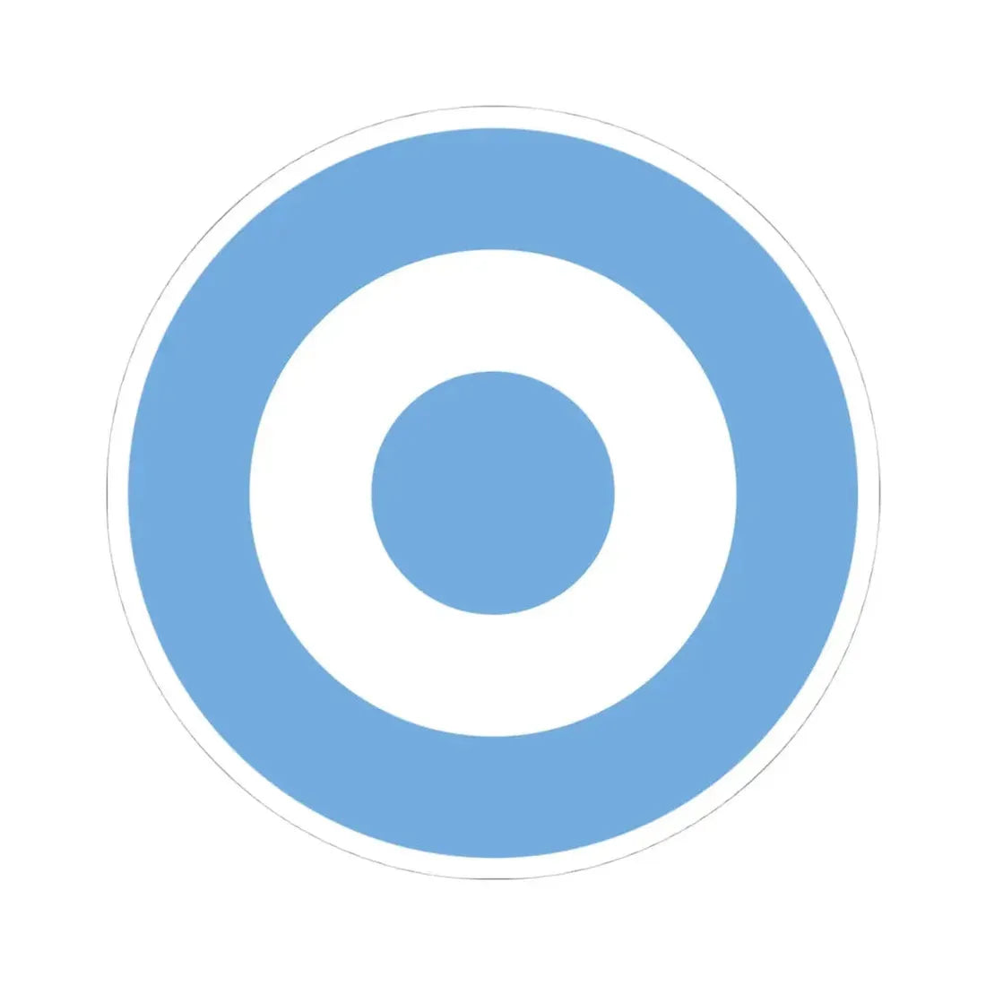 Roundel of Argentina (Argentina) STICKER Vinyl Kiss-Cut Decal 4 Inch White - The Sticker Space