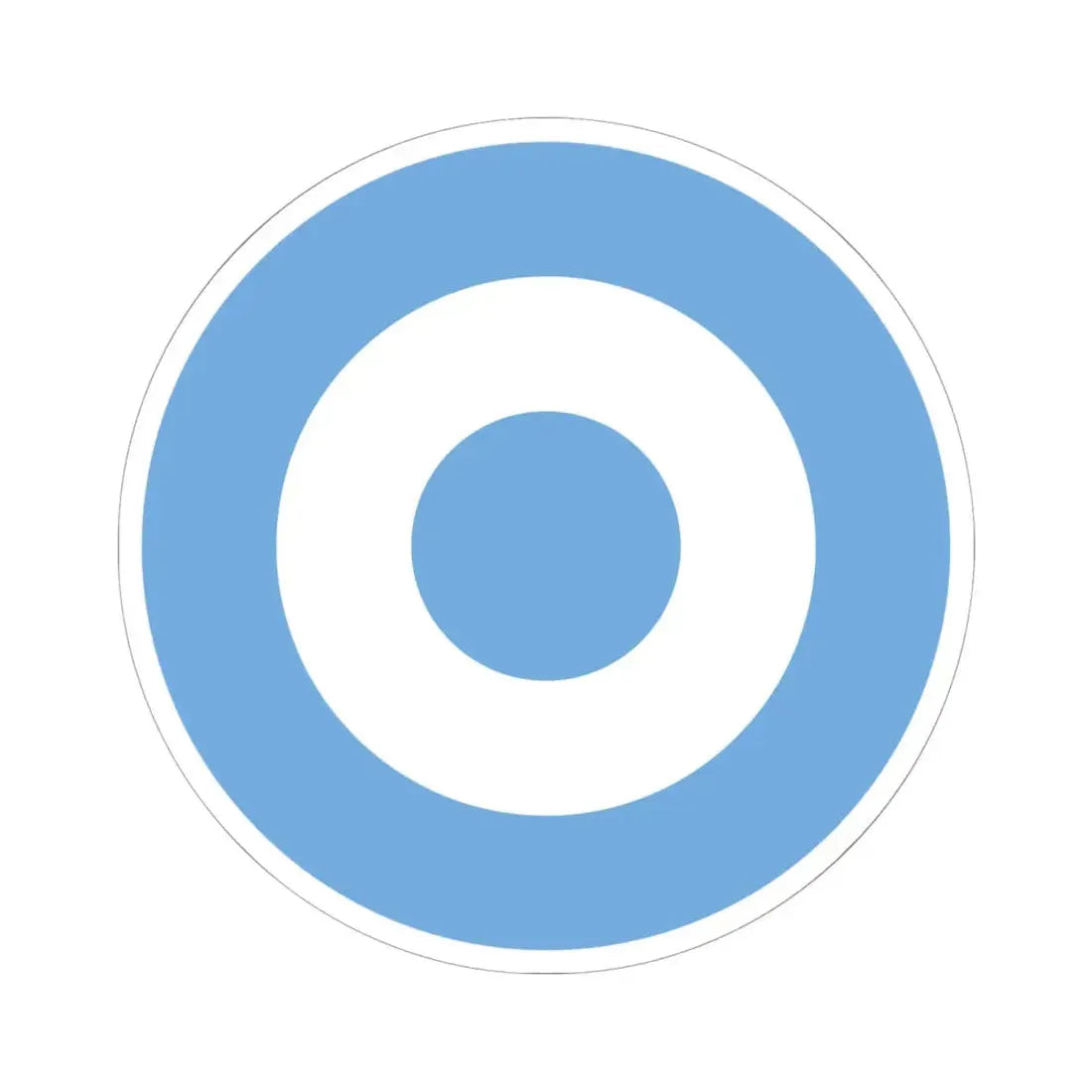 Roundel of Argentina (Argentina) STICKER Vinyl Kiss-Cut Decal 6 Inch White - The Sticker Space