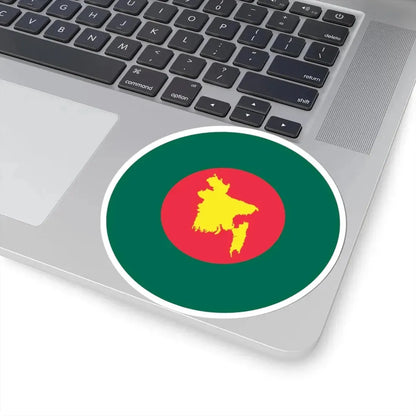 Roundel of Bangladesh with map in centre (Bangladesh) STICKER Vinyl Kiss-Cut Decal - The Sticker Space