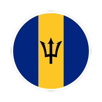 Roundel of Barbados fictional (Barbados) STICKER Vinyl Kiss-Cut Decal 3 Inch White - The Sticker Space