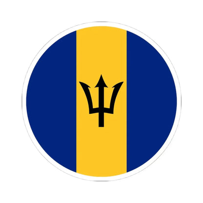 Roundel of Barbados fictional (Barbados) STICKER Vinyl Kiss-Cut Decal 4 Inch White - The Sticker Space