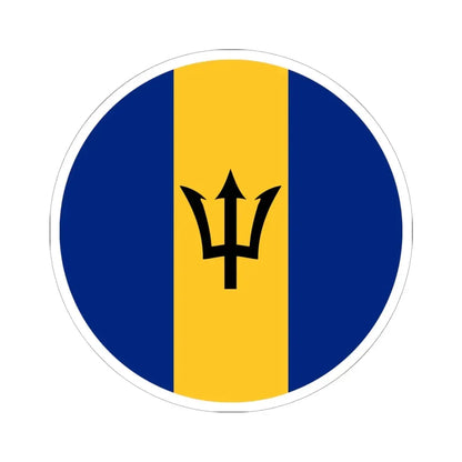 Roundel of Barbados fictional (Barbados) STICKER Vinyl Kiss-Cut Decal 6 Inch White - The Sticker Space