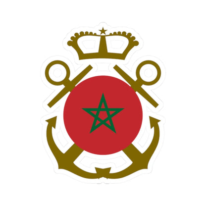 Roundel of Morocco  Naval Aviation (Morocco) STICKER Vinyl Kiss-Cut Decal 2 Inch White - The Sticker Space