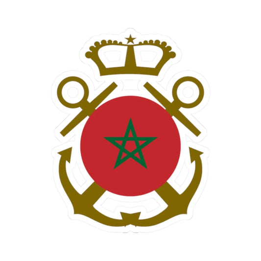 Roundel of Morocco  Naval Aviation (Morocco) STICKER Vinyl Kiss-Cut Decal 2 Inch White - The Sticker Space