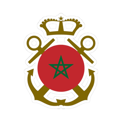 Roundel of Morocco  Naval Aviation (Morocco) STICKER Vinyl Kiss-Cut Decal 3 Inch White - The Sticker Space
