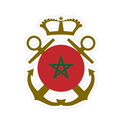 Roundel of Morocco  Naval Aviation (Morocco) STICKER Vinyl Kiss-Cut Decal 4 Inch White - The Sticker Space