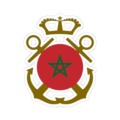 Roundel of Morocco  Naval Aviation (Morocco) STICKER Vinyl Kiss-Cut Decal 6 Inch White - The Sticker Space
