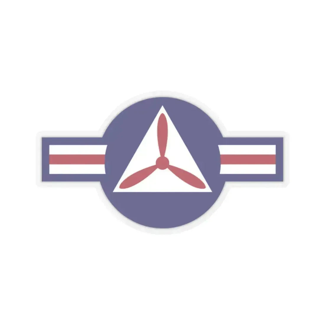 Roundel of the Civil Air Patrol - STICKER Vinyl Kiss-Cut Decal 2 Inch Transparent - The Sticker Space