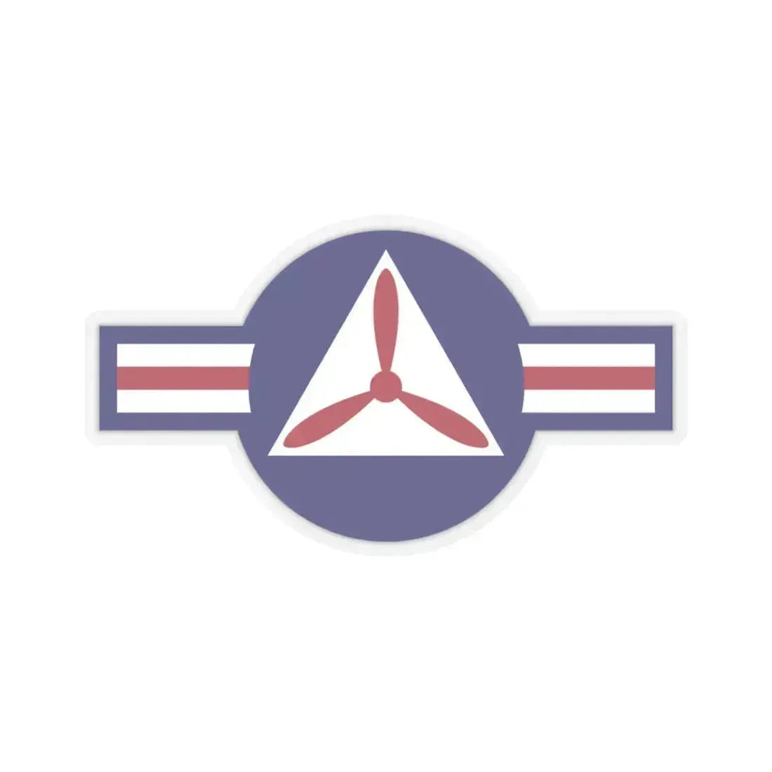 Roundel of the Civil Air Patrol - STICKER Vinyl Kiss-Cut Decal 3 Inch Transparent - The Sticker Space