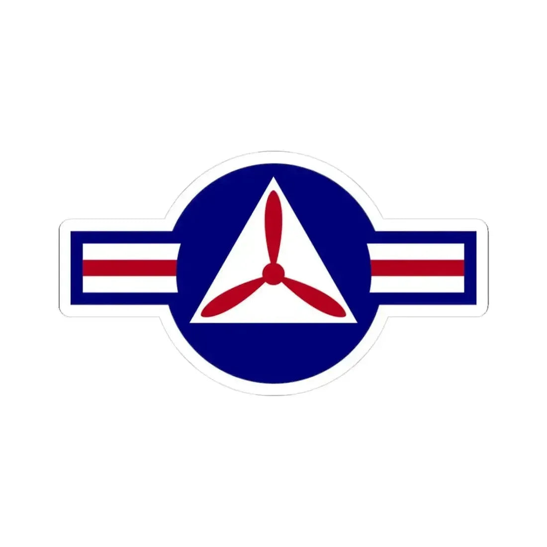 Roundel of the Civil Air Patrol - STICKER Vinyl Kiss-Cut Decal 3 Inch White - The Sticker Space