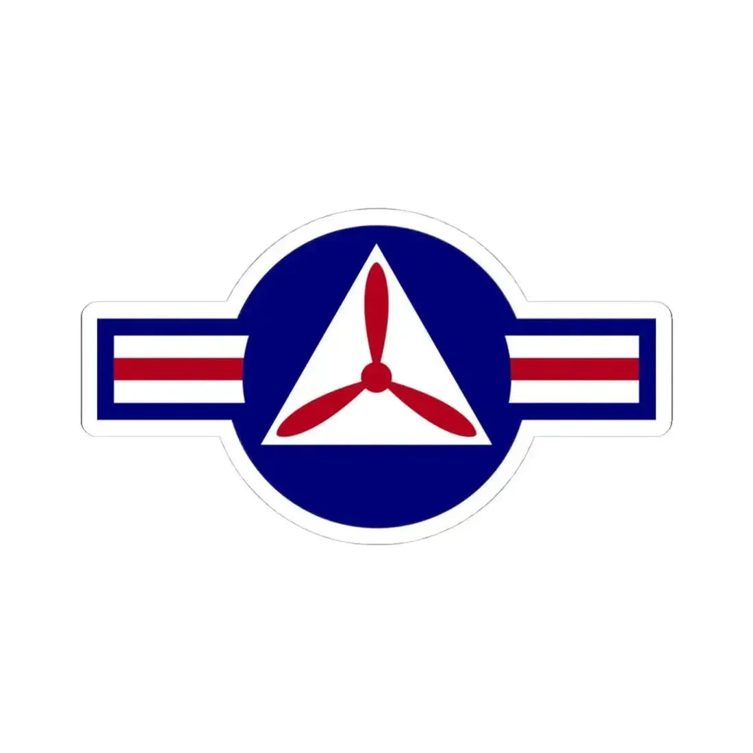 Roundel of the Civil Air Patrol - STICKER Vinyl Kiss-Cut Decal 4 Inch White - The Sticker Space