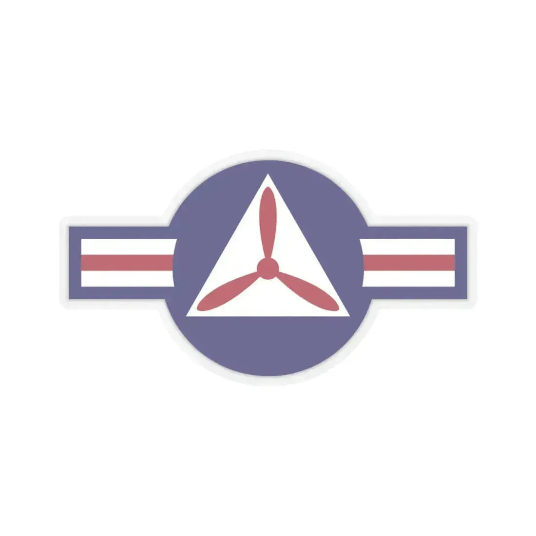 Roundel of the Civil Air Patrol - STICKER Vinyl Kiss-Cut Decal 6 Inch Transparent - The Sticker Space