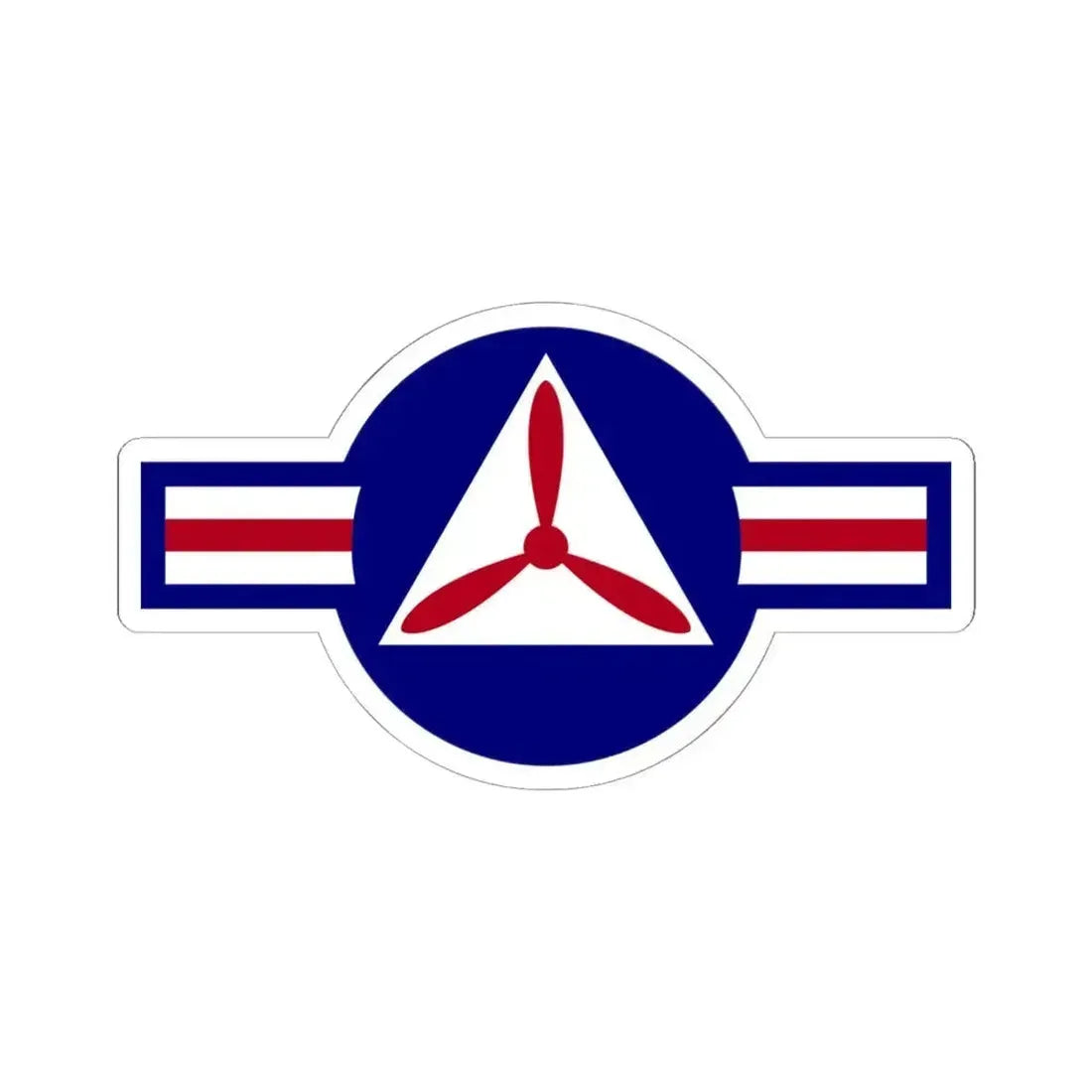 Roundel of the Civil Air Patrol - STICKER Vinyl Kiss-Cut Decal 6 Inch White - The Sticker Space