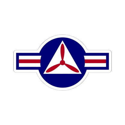 Roundel of the Civil Air Patrol - STICKER Vinyl Kiss-Cut Decal 6 Inch White - The Sticker Space