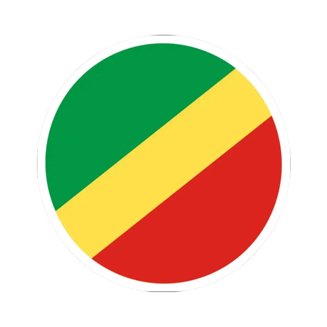 Roundel of the Republic of the Congo fictional (Congo) STICKER Vinyl Kiss-Cut Decal 2 Inch White - The Sticker Space