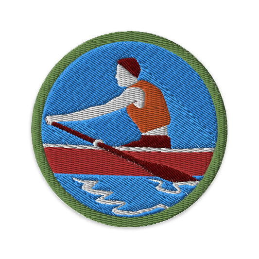 Rowing (Boy Scouts Merit Badge) Embroidered Patch-The Sticker Space