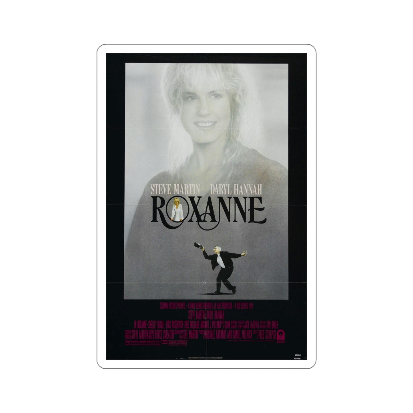 Roxanne 1987 Movie Poster STICKER Vinyl Die-Cut Decal-5 Inch-The Sticker Space