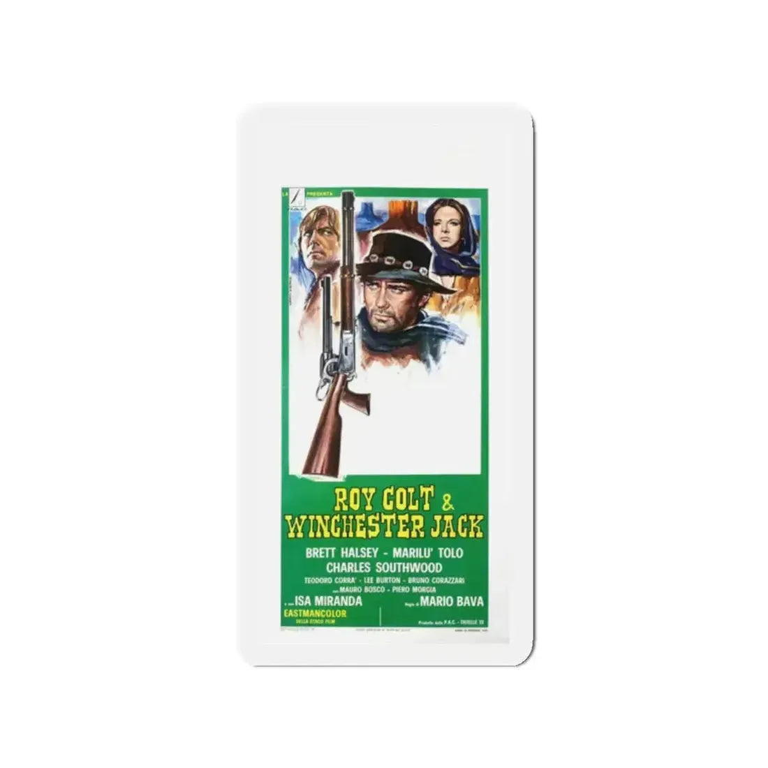 ROY COLT & WINCHESTER JACK 1970 Movie Poster - Refrigerator Magnet 2 Inch Die-Cut - The Sticker Space