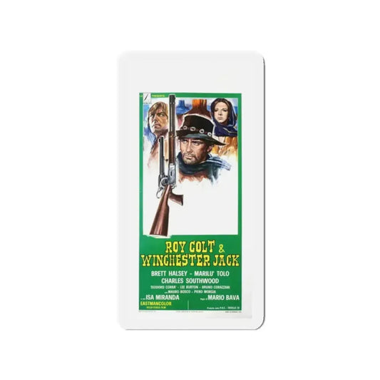 ROY COLT & WINCHESTER JACK 1970 Movie Poster - Refrigerator Magnet 2 Inch Die-Cut - The Sticker Space