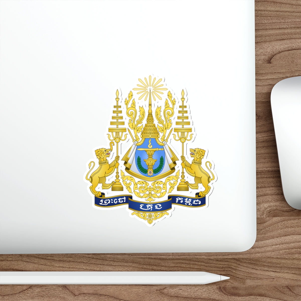 Royal arms of Cambodia STICKER Vinyl Die-Cut Decal-The Sticker Space