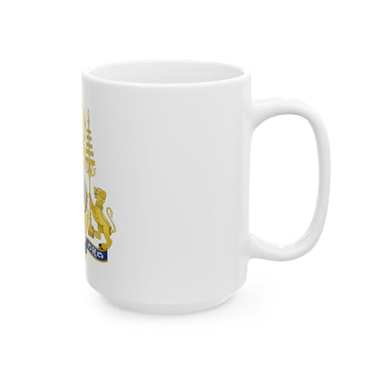 Royal arms of Cambodia - White Coffee Mug-The Sticker Space