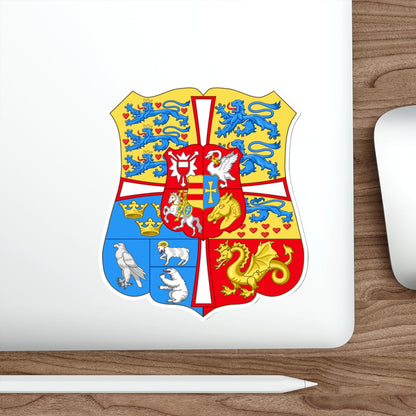 Royal arms of Denmark (1903–1948) STICKER Vinyl Die-Cut Decal-The Sticker Space