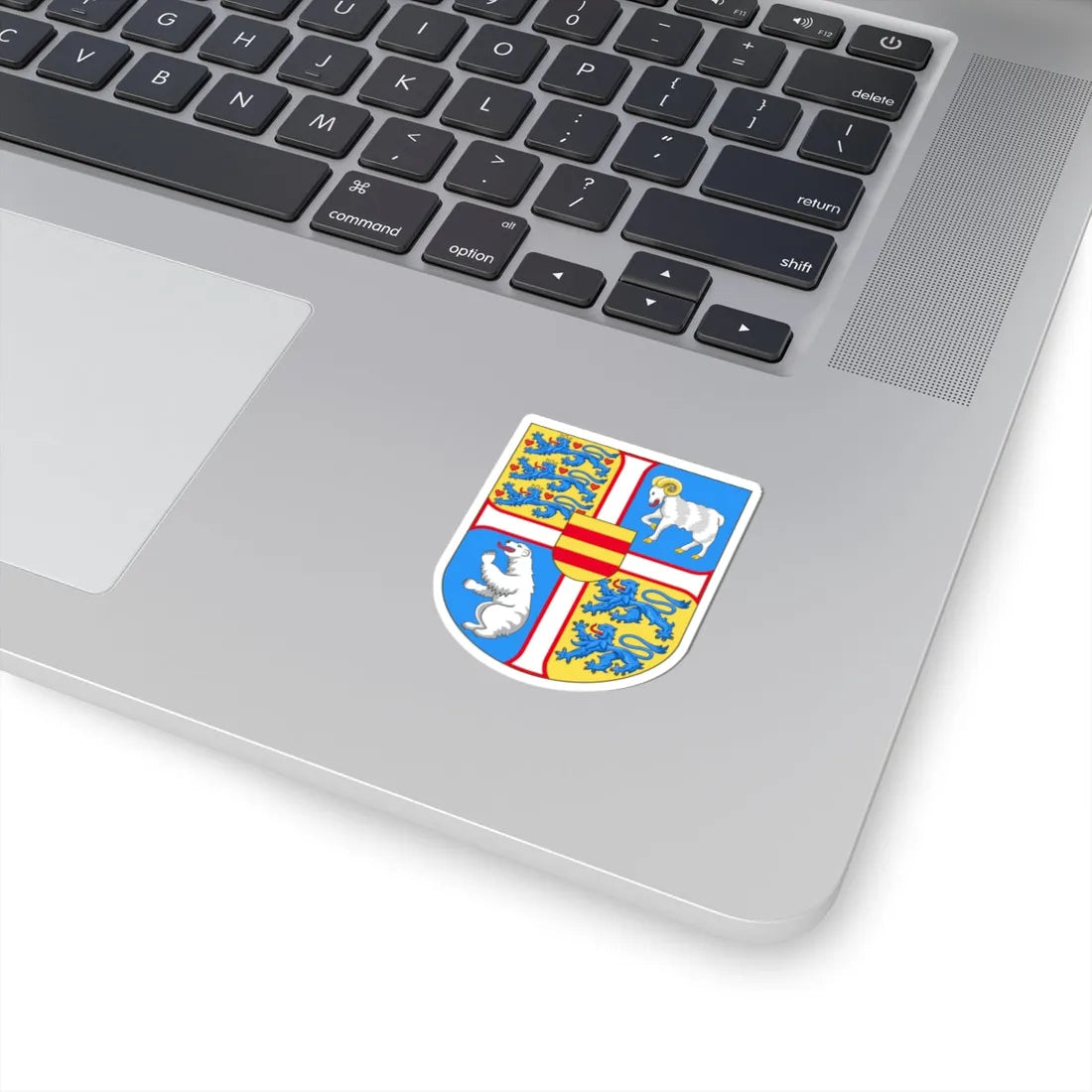 Royal arms of Denmark (Denmark) (Coat of Arms) STICKER Vinyl Kiss-Cut Decal - The Sticker Space