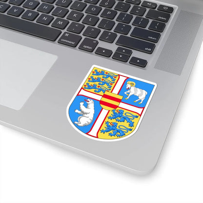 Royal arms of Denmark (Denmark) (Coat of Arms) STICKER Vinyl Kiss-Cut Decal - The Sticker Space