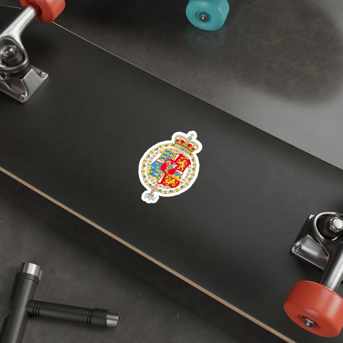 Royal Arms of Denmark & Norway (1699–1819) STICKER Vinyl Die-Cut Decal-The Sticker Space