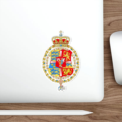 Royal Arms of Denmark & Norway (1699–1819) STICKER Vinyl Die-Cut Decal-The Sticker Space