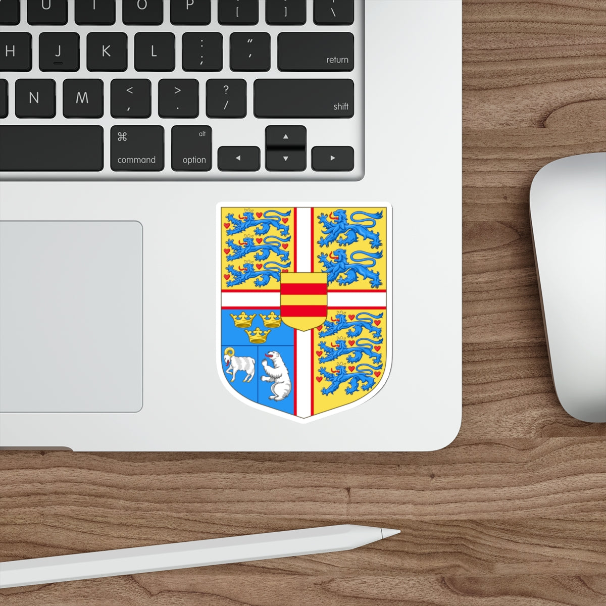 Royal arms of Denmark STICKER Vinyl Die-Cut Decal-The Sticker Space