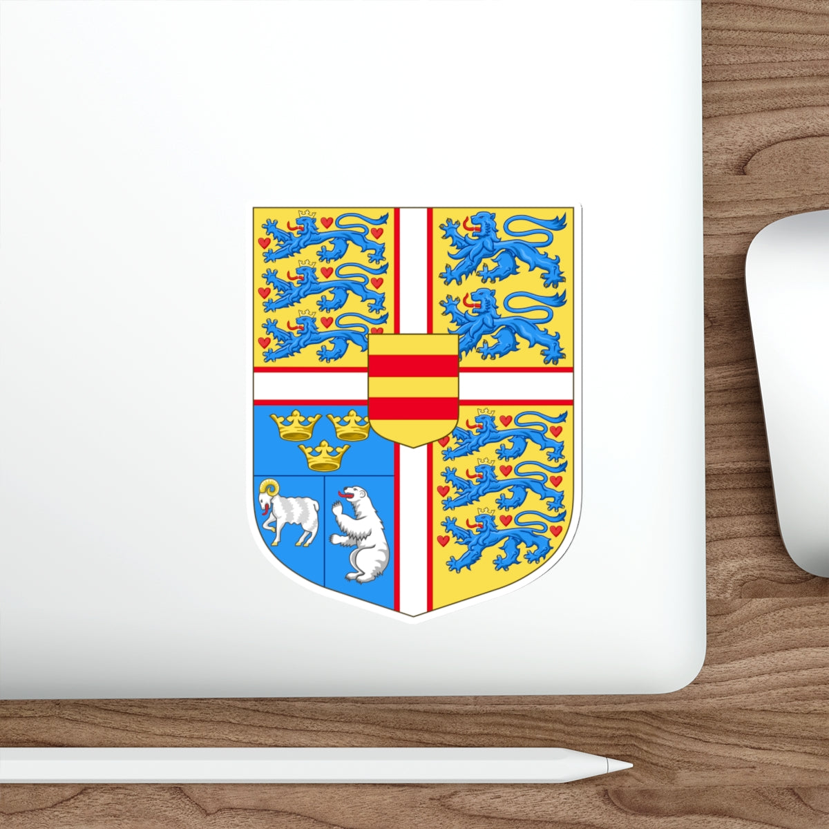 Royal arms of Denmark STICKER Vinyl Die-Cut Decal-The Sticker Space