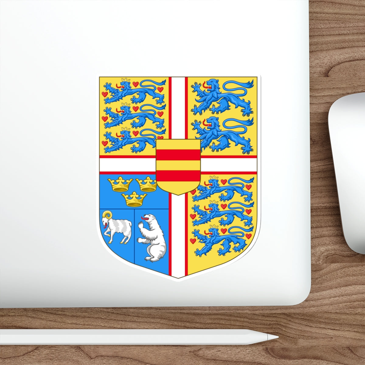 Royal arms of Denmark STICKER Vinyl Die-Cut Decal-The Sticker Space