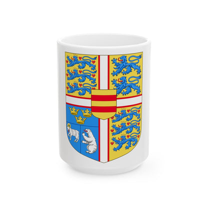 Royal arms of Denmark - White Coffee Mug-15oz-The Sticker Space