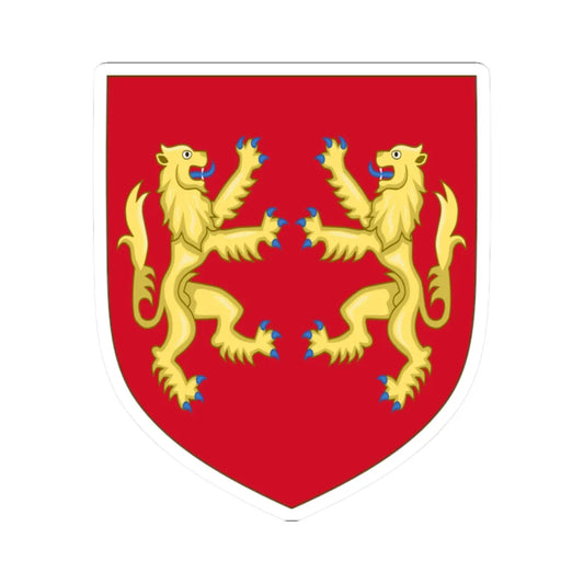 Royal Arms of England 1189-1198 (England) (Coat of Arms) STICKER Vinyl Kiss-Cut Decal 2 Inch White - The Sticker Space