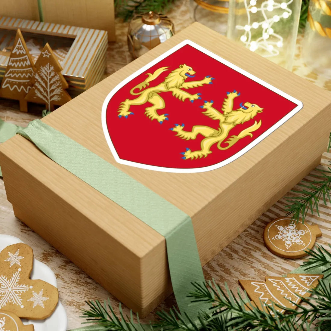 Royal Arms of England 1189-1198 (England) (Coat of Arms) STICKER Vinyl Kiss-Cut Decal - The Sticker Space