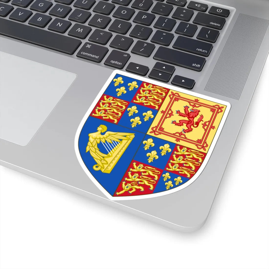 Royal Arms of England 1603-1707 (England) (Coat of Arms) STICKER Vinyl Kiss-Cut Decal - The Sticker Space