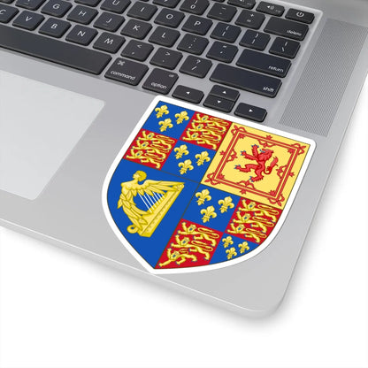 Royal Arms of England 1603-1707 (Ireland) (Coat of Arms) STICKER Vinyl Kiss-Cut Decal - The Sticker Space