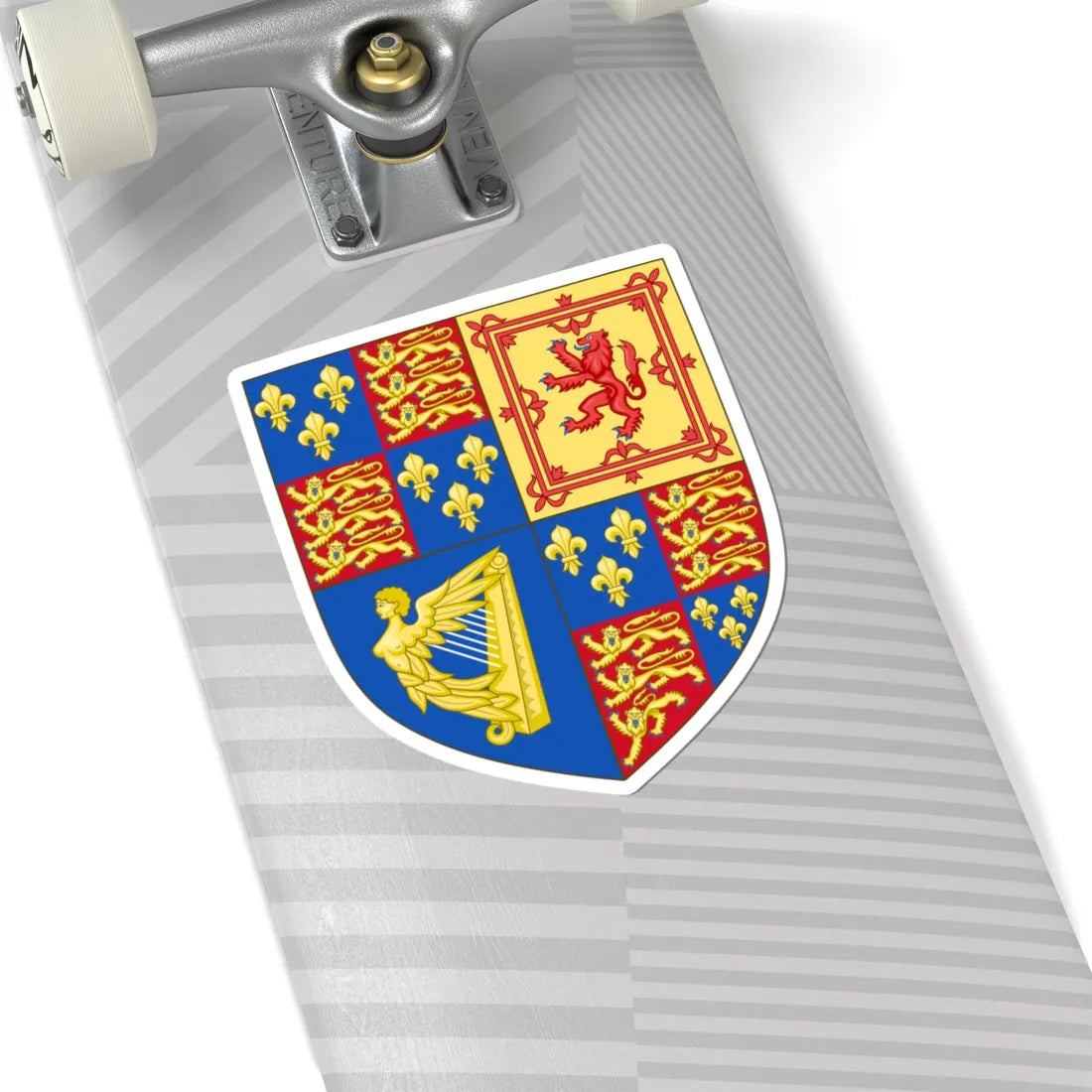 Royal Arms of England 1603-1707 (Ireland) (Coat of Arms) STICKER Vinyl Kiss-Cut Decal - The Sticker Space