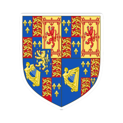 Royal Arms of England 1689-1694 (England) (Coat of Arms) STICKER Vinyl Kiss-Cut Decal 2 Inch White - The Sticker Space