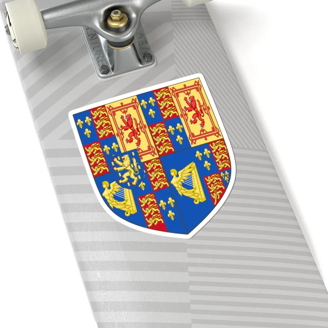 Royal Arms of England 1689-1694 (England) (Coat of Arms) STICKER Vinyl Kiss-Cut Decal - The Sticker Space